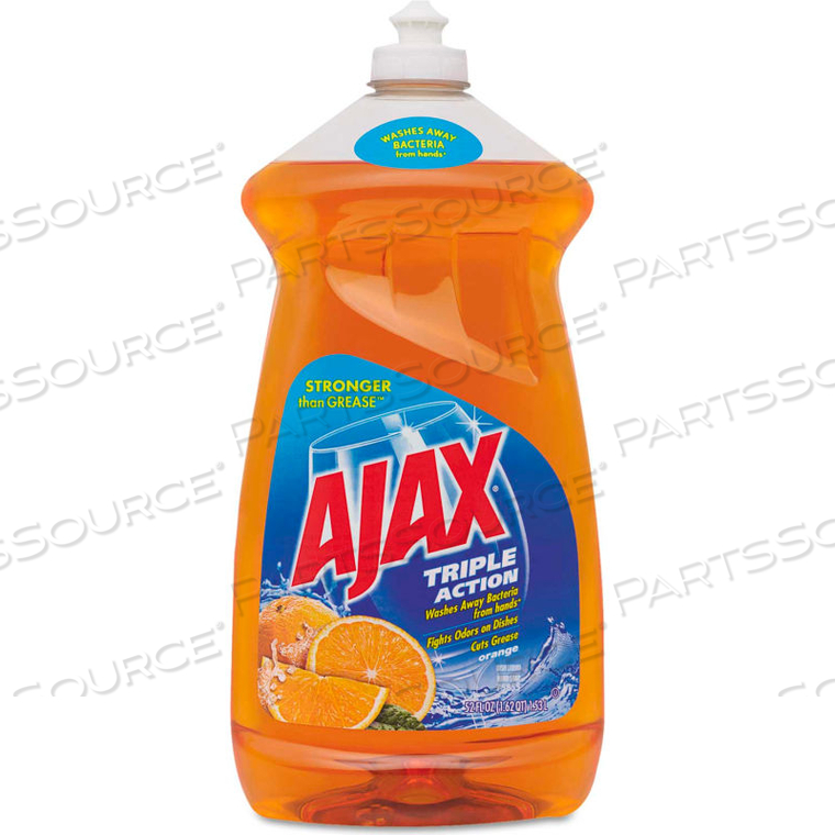 MANUAL ANTIBACTERIAL DISH DETERGENT LIQUID, ORANGE, 52 OZ. BOTTLE, 6 BOTTLES - 49860 by Ajax MANUAL ANTIBACTERIAL DISH DETERGENT LIQUID, ORANGE, 52 OZ. BOTTLE, 6 BOTTLES - 49860 by Ajax