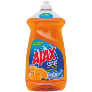 MANUAL ANTIBACTERIAL DISH DETERGENT LIQUID, ORANGE, 52 OZ. BOTTLE, 6 BOTTLES - 49860 by Ajax