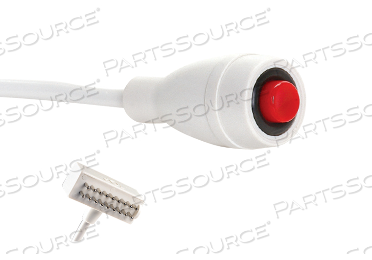 ECONOCALL 7700 CALL CORD, DUKANE 18-PIN, WHITE, SINGLE, 8' by Crest Healthcare