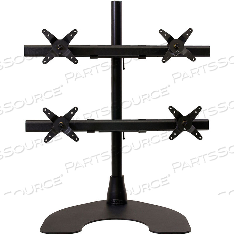 QUAD 2 OVER 2 DESK STAND, BLACK 