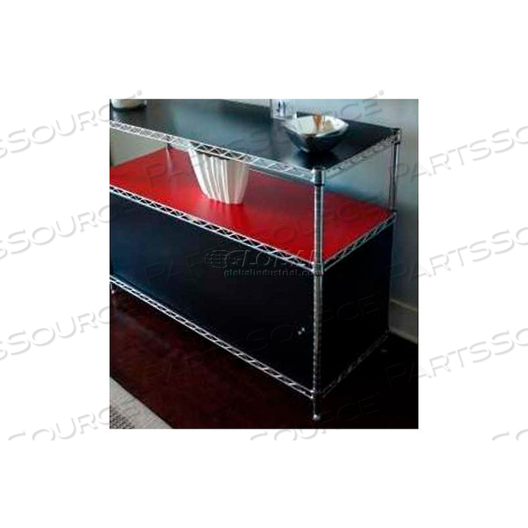 ENCLOSURE KIT - SLIDE DOOR 18 X 36 X 18, LIGHT BLUE by Chadko LLC