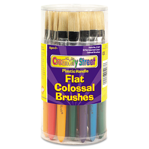 COLOSSAL BRUSH, NATURAL BRISTLE, FLAT PROFILE, 30/SET by Creativity Street