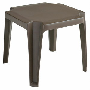 SIDE TABLE LOW 17 IN BRONZE MIST by Grosfillex