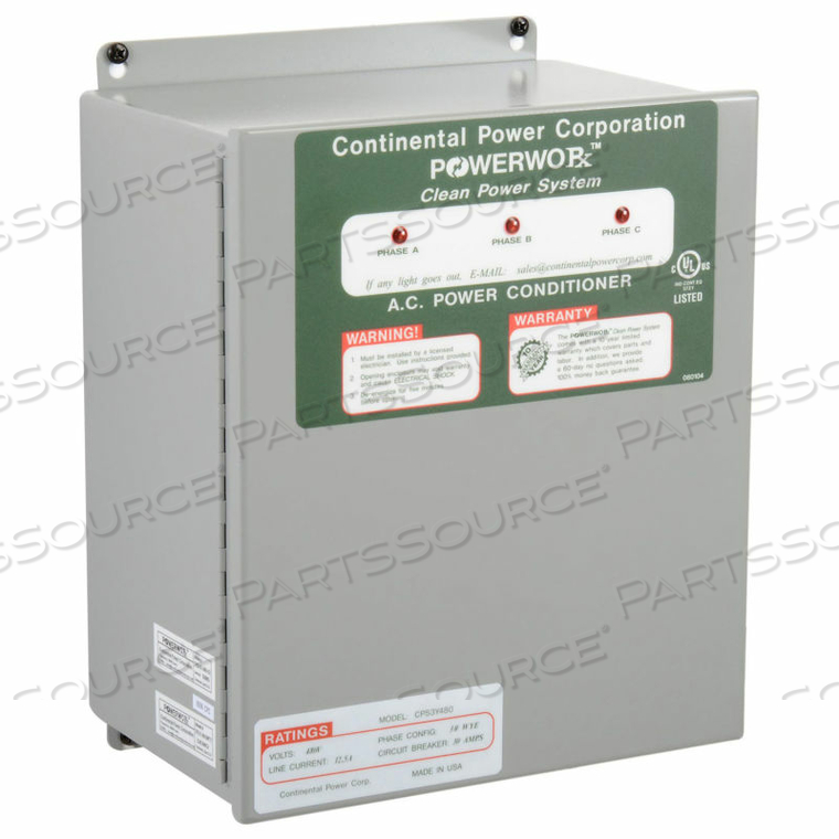 COMMERCIAL/INDUSTRIAL CLEAN POWER SYSTEM, 480V, 3 PHASE, WYE 