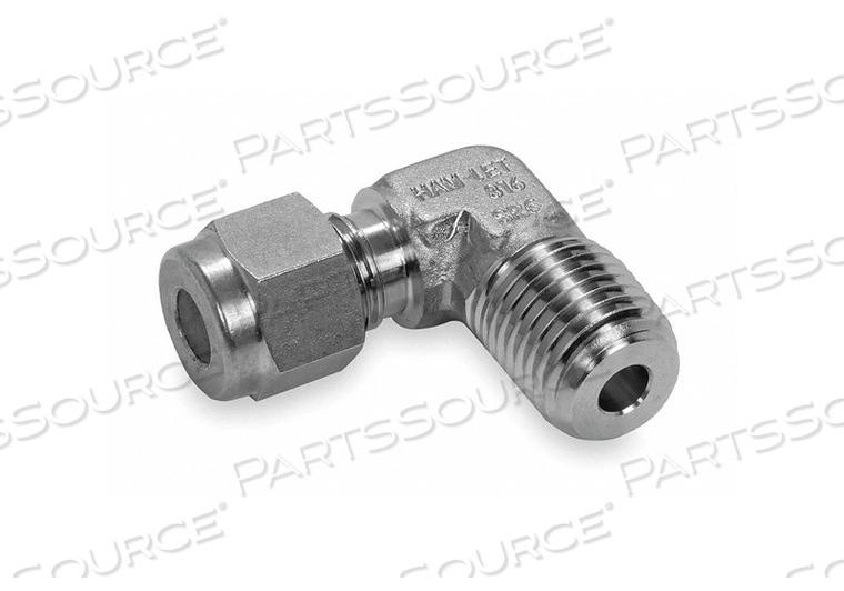 ELBOW 90 316 SS LET-LOKXM 12MMX1/2IN by Ham-Let