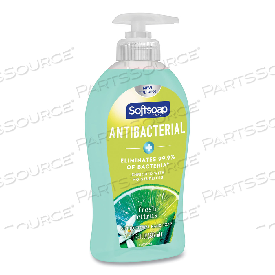 ANTIBACTERIAL HAND SOAP, FRESH CITRUS, 11.25 OZ PUMP BOTTLE by Softsoap ANTIBACTERIAL HAND SOAP, FRESH CITRUS, 11.25 OZ PUMP BOTTLE by Softsoap