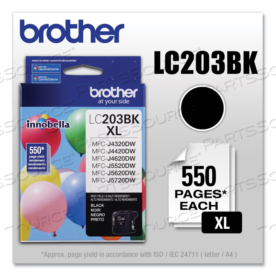 INNOBELLA HIGH YIELD (XL SERIES) BLACK INK CARTRIDGE by Brother INNOBELLA HIGH YIELD (XL SERIES) BLACK INK CARTRIDGE by Brother