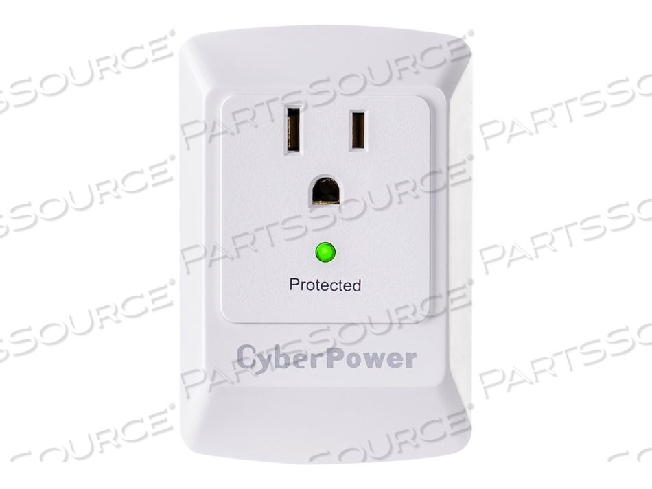 ESSENTIAL CSB100W, SURGE PROTECTOR, AC 125 V, OUTPUT CONNECTORS: 1 by CyberPower
