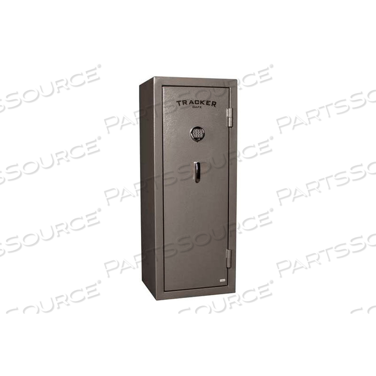 GUN SAFE TS14 WITH ELECTRONIC LOCK - 30 MIN. FIRE RATING 23X20X59 - 14 GUN CAP. GRAY by Tracker Safe GUN SAFE TS14 WITH ELECTRONIC LOCK - 30 MIN. FIRE RATING 23X20X59 - 14 GUN CAP. GRAY by Tracker Safe