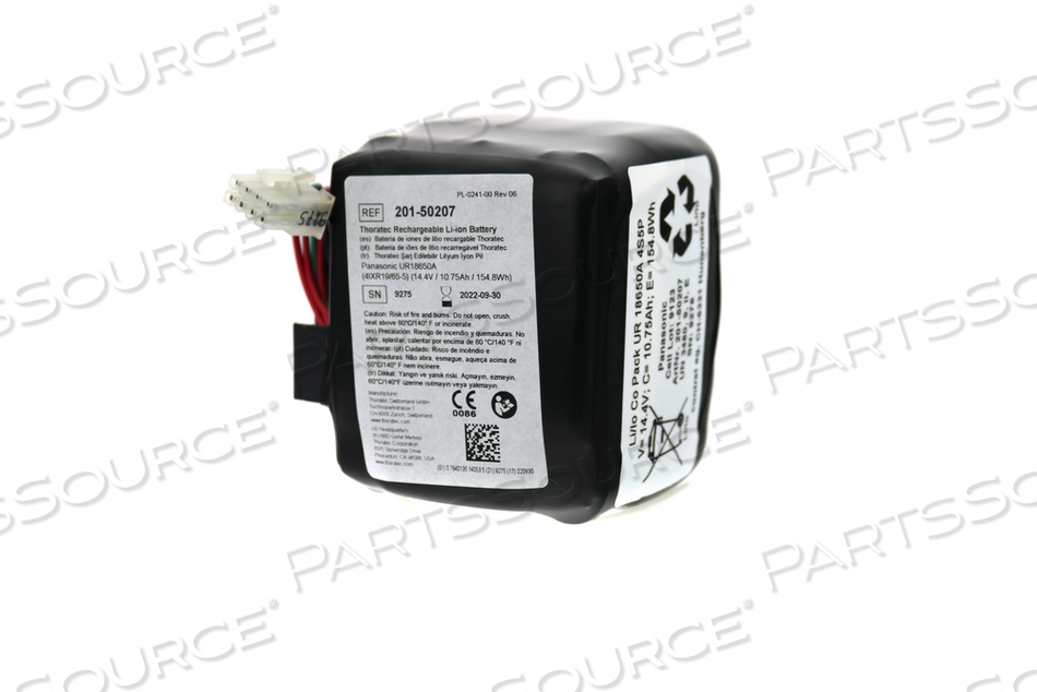 RECHARGEABLE BATTERY PACK, LITHIUM ION, 14.4V, 10.75 AH 