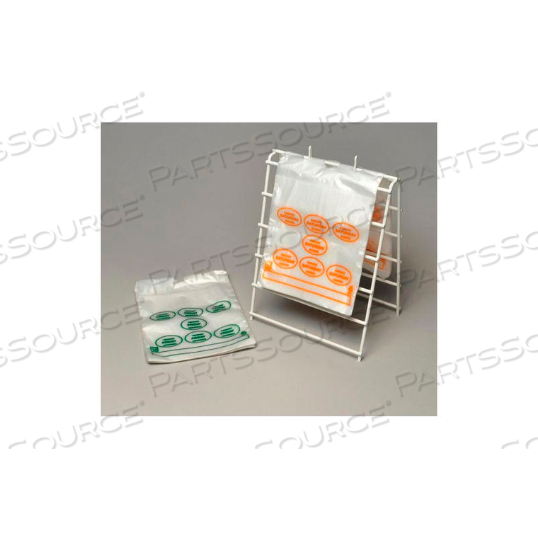 SADDLE PACK PRINTED PORTION CONTROL BAGS -SUNDAY (PRINT IN BLACK INK) 7 X 6.5 0.5 MIL PKG QTY 2,000 by Elkay Plastics