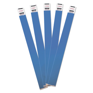 CROWD MANAGEMENT WRISTBANDS, SEQUENTIALLY NUMBERED, 9.75" X 0.75", BLUE by Advantus CROWD MANAGEMENT WRISTBANDS, SEQUENTIALLY NUMBERED, 9.75" X 0.75", BLUE by Advantus