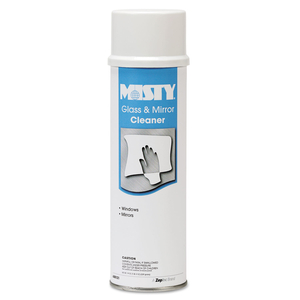 GLASS AND MIRROR CLEANER WITH AMMONIA, 19 OZ AEROSOL SPRAY, 12/CARTON by Misty