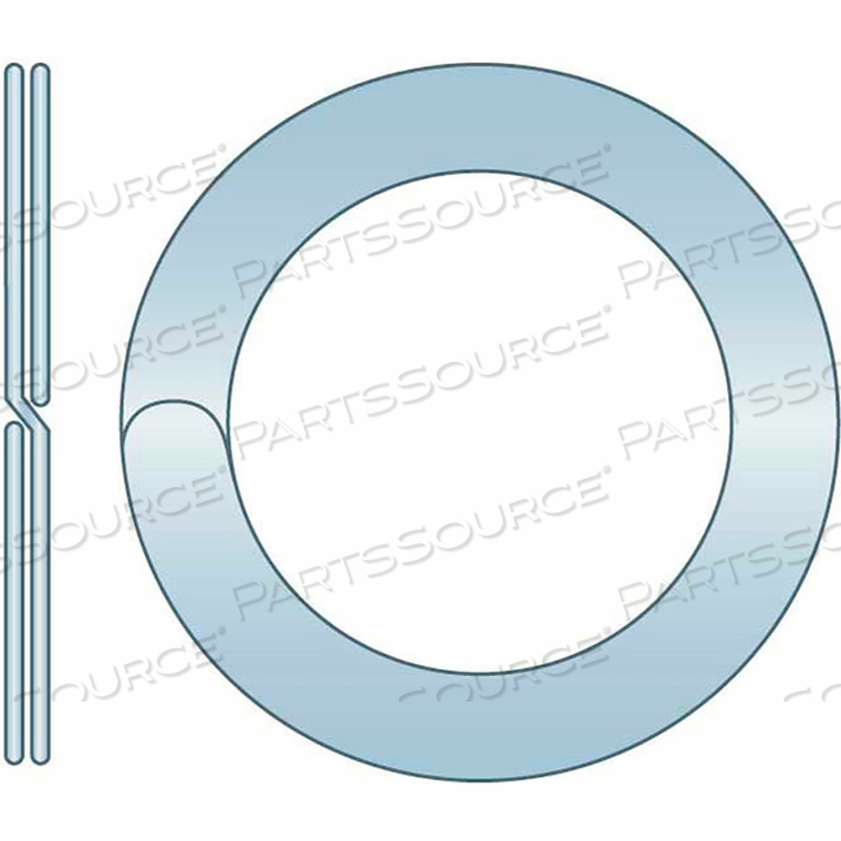 SPLIT RING - 1.250" O.D. X 1.062" I.D. X .094" THICK - SPRING STEEL - ZINC CLEAR - USA by Flint Hills Trading