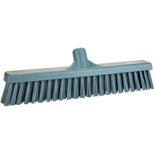 VIKAN 16" COMBO PUSH BROOM- SOFT/STIFF, GRAY by Vikan