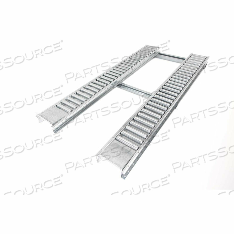 PALLET TRACK STEEL FLOOR CONVEYOR - 2 ROLLER LANES 8'L - 8000 LB. CAP. by UNEX Manufacturing PALLET TRACK STEEL FLOOR CONVEYOR - 2 ROLLER LANES 8'L - 8000 LB. CAP. by UNEX Manufacturing