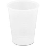 PLASTIC COLD DRINK CUPS, ROLLED RIM, 9 OZ., 2,400/CARTON, TRANSLUCENT by Genuine Joe