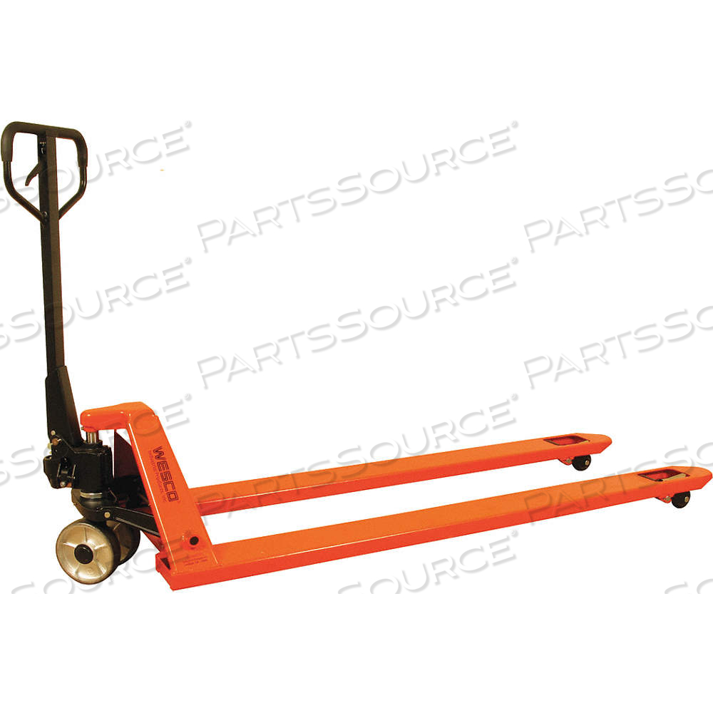 GENERAL PURPOSE MANUAL PALLET JACK, 4,400 LB LOAD CAPACITY, 78 IN X 6 IN, 27 IN by Wesco