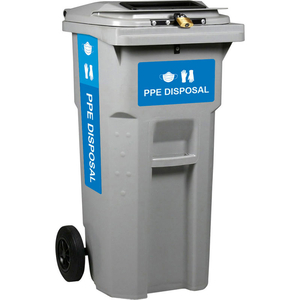 PPE COLLECTION CART, 32 GALLON by Busch Systems International Inc