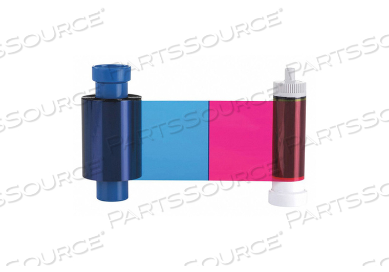 ID CARD PRINTER RIBBON FULL COLOR YMCKOK by Baumgartens