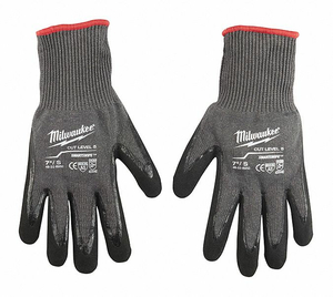 GLOVES WRK NITRLE DIPPED CUT 5 RESIST. L by Milwaukee Electric Tools