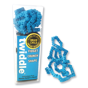 TWIDDLE FIDGET CRUNCH SHAPE, BLUE, AGES 5 AND UP by Zorbitz