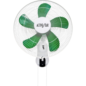 ACTIVE AIR 16" OSCILLATING WALL MOUNT FAN, 3 SPEEDS, 2224 CFM, 120V by Hydrofarm, Inc