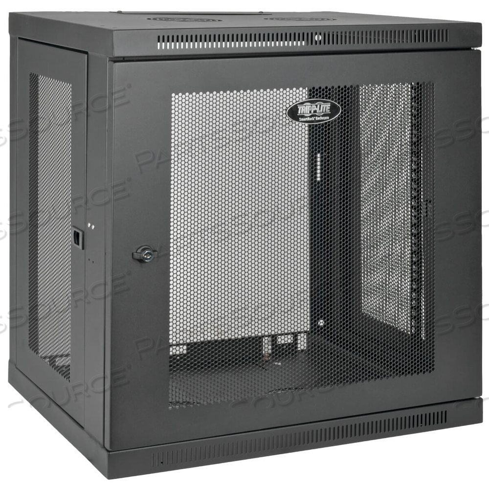 12U WALL MOUNT RACK ENCLOSURE CABINET W/ DOOR & SIDE PANELS by Tripp Lite