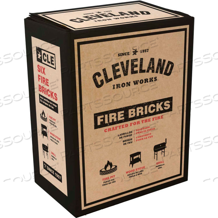 FIRE BRICK FOR CLEVELAND IRON WORKS PELLET STOVE HEATERS - 6 PACK by Enerco FIRE BRICK FOR CLEVELAND IRON WORKS PELLET STOVE HEATERS - 6 PACK by Enerco
