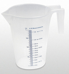 MEASURING CONTAINER FIXED SPOUT 1 QUART by Funnel King