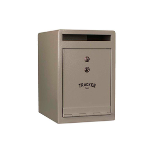 FRONT DROP SLOT DEPOSITORY SAFE - - DUAL KEY LOCK - 8"W X 10"D X 12"H CREAM by Tracker Safe