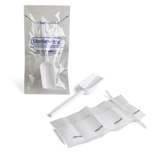 SAMPLING SCOOP AND BAG, STERILE, POLYSTYRENE, 60 ML CAPACITY - ML, 2 FL OZ CAPACITY - OZ, WHITE by Bel-Art Products