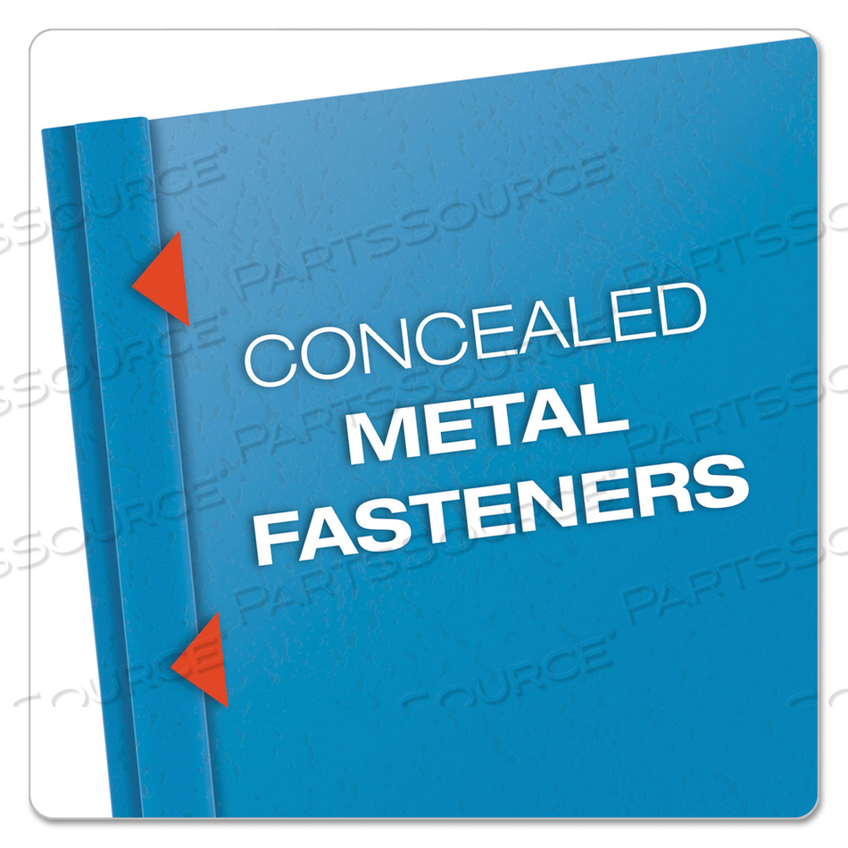 CLEAR FRONT STANDARD GRADE REPORT COVER, THREE-PRONG FASTENER, 0.5" CAPACITY, 8.5 X 11, CLEAR/LIGHT BLUE by Oxford CLEAR FRONT STANDARD GRADE REPORT COVER, THREE-PRONG FASTENER, 0.5" CAPACITY, 8.5 X 11, CLEAR/LIGHT BLUE by Oxford