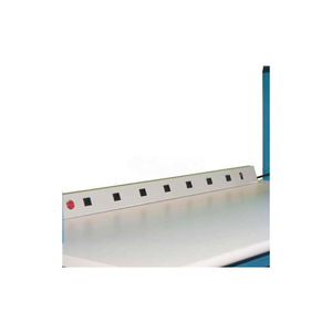 WSI ELECTRICAL CHANNEL, 15A, 6 OUTLETS, 36" LONG, WORK SURFACE MOUNTED, GREY by Workstation Industries, Inc.