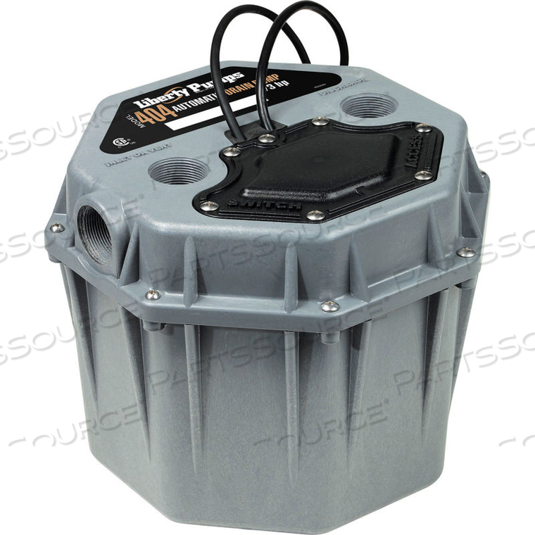 1/3 HP, 115V, 21FT SHUTOFF, 30 GPM, 10FT CORD UTILITY PUMP by Liberty Pumps 1/3 HP, 115V, 21FT SHUTOFF, 30 GPM, 10FT CORD UTILITY PUMP by Liberty Pumps