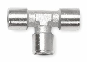 FEMALE TEE NICKEL-PLATED BRASS 1/8 IN. by Alpha Fittings