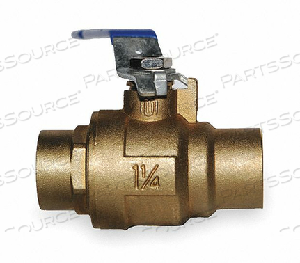 BRASS BALL VALVE INLINE SWEAT 1 IN by Milwaukee Valve