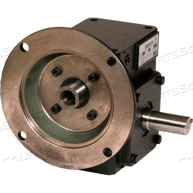 CAST IRON RIGHT ANGLE WORM GEAR REDUCER 30:1 RATIO 145T FRAME by Worldwide Electric Corporation CAST IRON RIGHT ANGLE WORM GEAR REDUCER 30:1 RATIO 145T FRAME by Worldwide Electric Corporation
