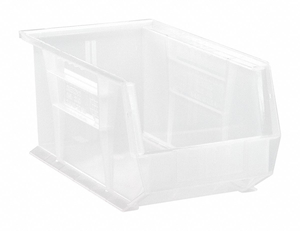 HANG AND STACK BIN 14-3/4 IN L CLEAR by Quantum Storage Systems