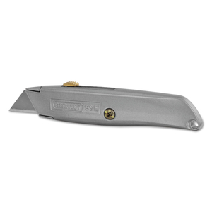 CLASSIC 99 UTILITY KNIFE WITH RETRACTABLE BLADE, 6" DIE CAST HANDLE, GRAY by Stanley CLASSIC 99 UTILITY KNIFE WITH RETRACTABLE BLADE, 6" DIE CAST HANDLE, GRAY by Stanley