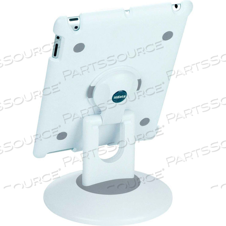 MULTI-STATION FOR IPAD 2, 3 & 4, WHITE SHELL WITH WHITE AND GRAY BASE by Aidata