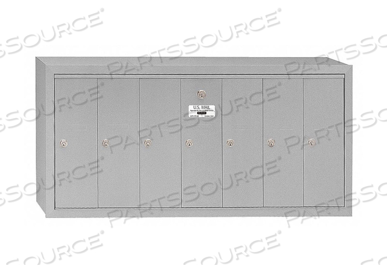 VERTICAL MAILBOX 7 DOORS ALUM by Salsbury Industries VERTICAL MAILBOX 7 DOORS ALUM by Salsbury Industries