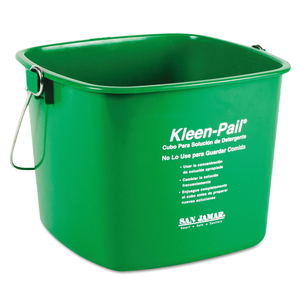 KLEEN-PAIL, 6 QT, PLASTIC, GREEN by San Jamar