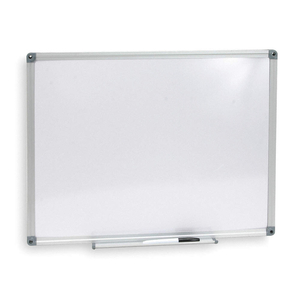 DRY ERASE BOARD, WALL MOUNTED, 18 IN DRY ERASE HT, 24 IN DRY ERASE WD, 5/8 IN DP, SILVER, WHITE by Approved Vendor DRY ERASE BOARD, WALL MOUNTED, 18 IN DRY ERASE HT, 24 IN DRY ERASE WD, 5/8 IN DP, SILVER, WHITE by Approved Vendor