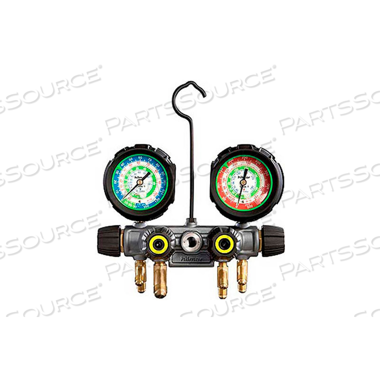 HILMOR 4V22404410 4-VALVE ALUMINUM MANIFOLD, R22-404A-410A by DiversiTech