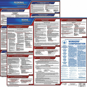 LABOR LAW POSTER FED/STA ME SP 20INH 3YR by J.J. Keller & Associates