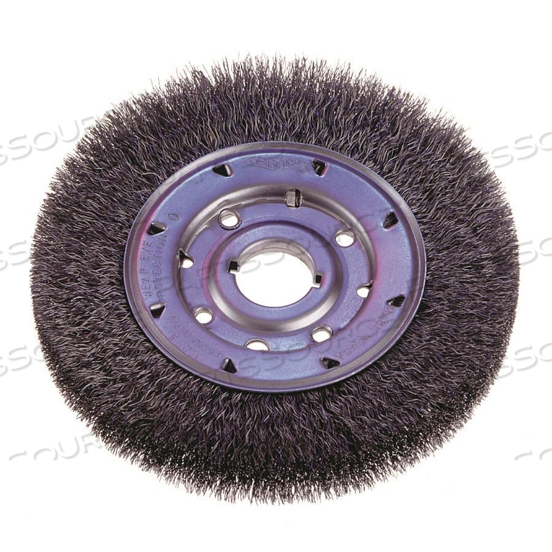 22287 OSBORN ATB NYLON ABRASIVE WHEEL,BRUSH DIA.=6",GRT/180,ARBOR=2",FACE WIDTH=7/8"G. by Osborn