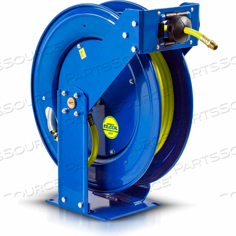 1/2"X50' 300PSI EZ-COIL« SAFETY HI-VIS PERFORMANCE LOW PRESSURE HOSE REEL by Coxreels 1/2"X50' 300PSI EZ-COIL« SAFETY HI-VIS PERFORMANCE LOW PRESSURE HOSE REEL by Coxreels
