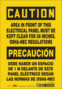 SAFETY SIGN 7 W 10 H 0.004 THICKNESS by Condor