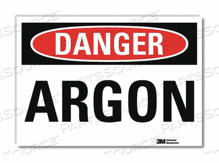 DANGER SIGN SELF-ADHESV MOUNT 7INWX5INH by Lyle Signs Inc.